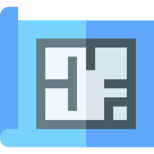 plan Basic Straight Flat Icône