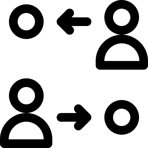 verdeling Basic Rounded Lineal icoon