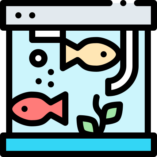 水族館 Detailed Rounded Lineal color icon