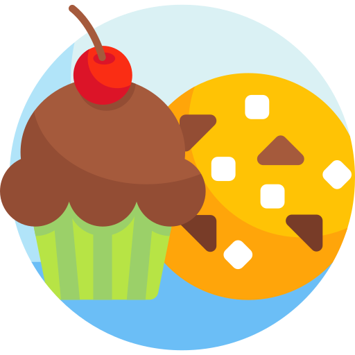 comida dulce Detailed Flat Circular Flat icono