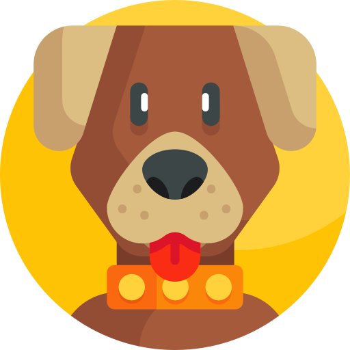 hond Detailed Flat Circular Flat icoon