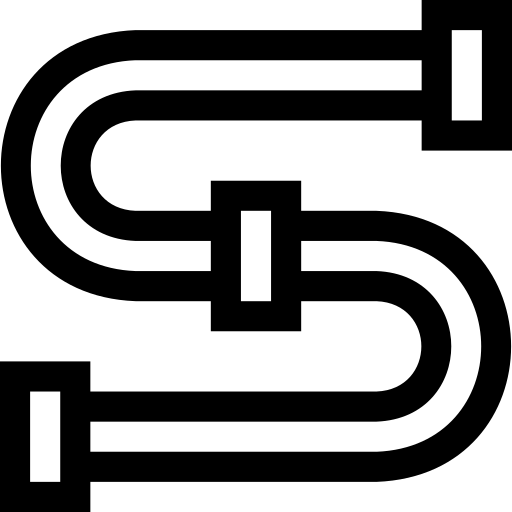 pipeline Basic Straight Lineal Icône