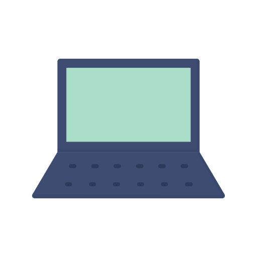 Laptop screen Dinosoft Flat icon