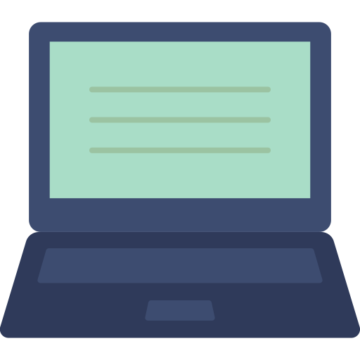 Laptop Dinosoft Flat icon