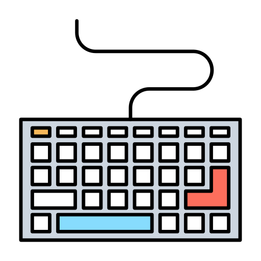 teclado Dinosoft Lineal Color icono