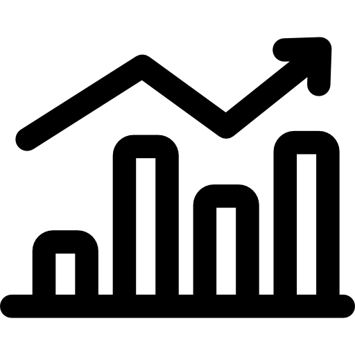 棒グラフ Basic Rounded Lineal icon