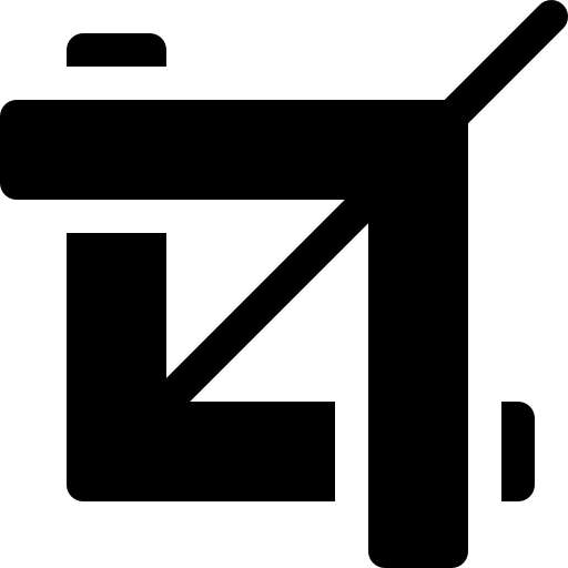 przyciąć Basic Rounded Filled ikona