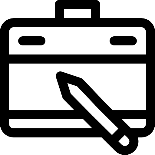 tavoletta Basic Rounded Lineal icona