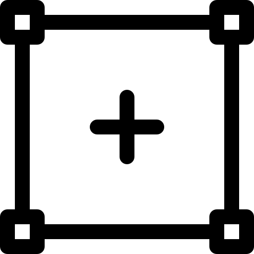 Rectangular Basic Rounded Lineal icon