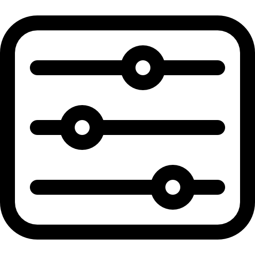 ajustes Basic Rounded Lineal icono