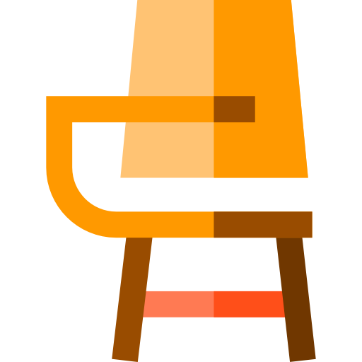 silla de escritorio Basic Straight Flat icono