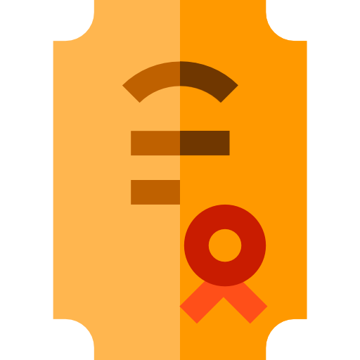 diploma Basic Straight Flat icono