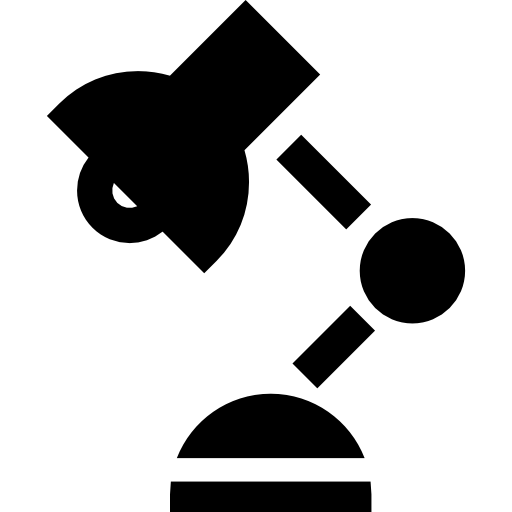 デスクランプ Basic Straight Filled icon