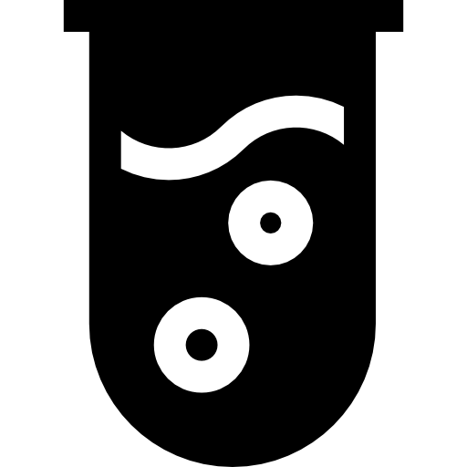 tubo de ensayo Basic Straight Filled icono