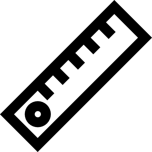 ルーラー Basic Straight Lineal icon