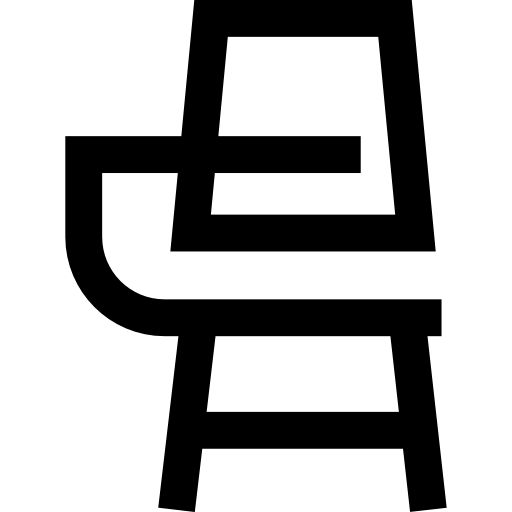 책상 의자 Basic Straight Lineal icon