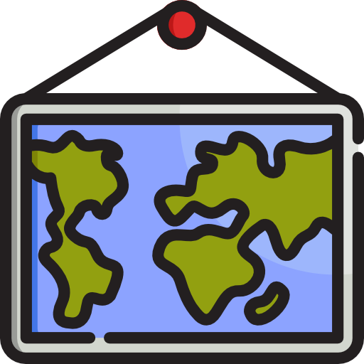 mapa Special Lineal color ikona
