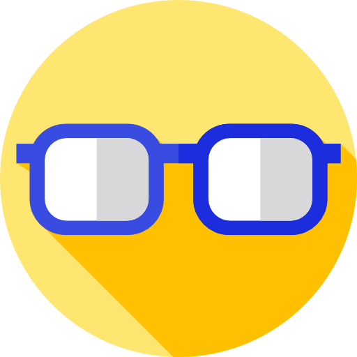 眼鏡 Flat Circular Flat icon