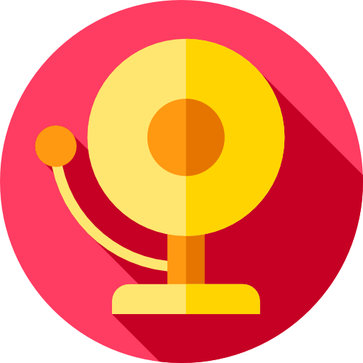 campana de la escuela Flat Circular Flat icono