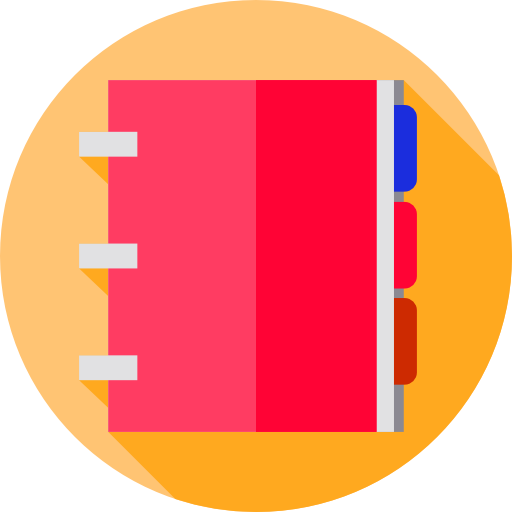 zeszyt Flat Circular Flat ikona