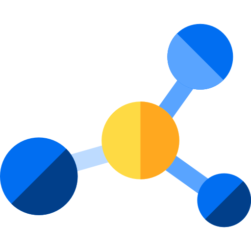 molécule Basic Straight Flat Icône