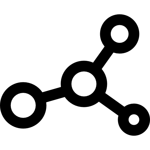 molecola Basic Straight Lineal icona