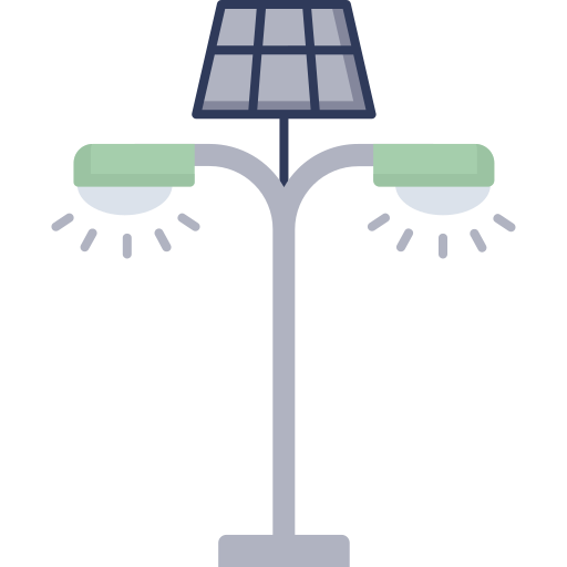 Street lights Dinosoft Flat icon