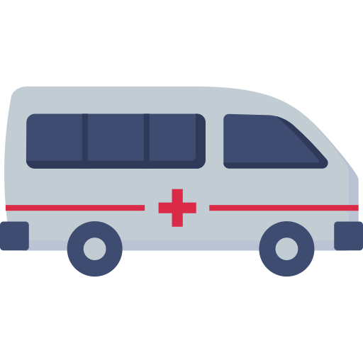 Ambulance Dinosoft Flat icon