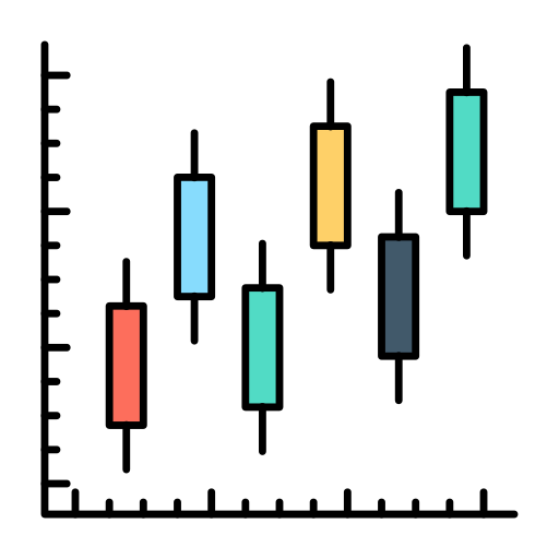 gráfico de barras Dinosoft Lineal Color icono
