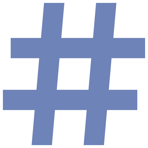 hashtag Flaticons Flat ikona