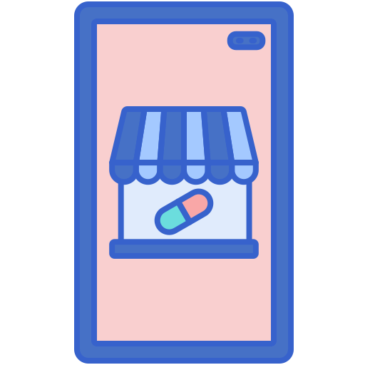 farmacia online Flaticons Lineal Color icono
