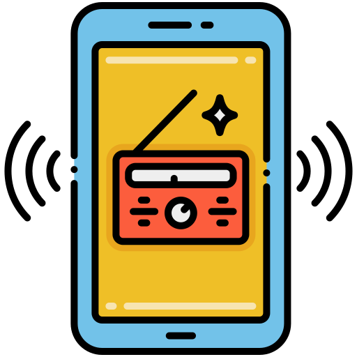 Radio Flaticons Lineal Color icon