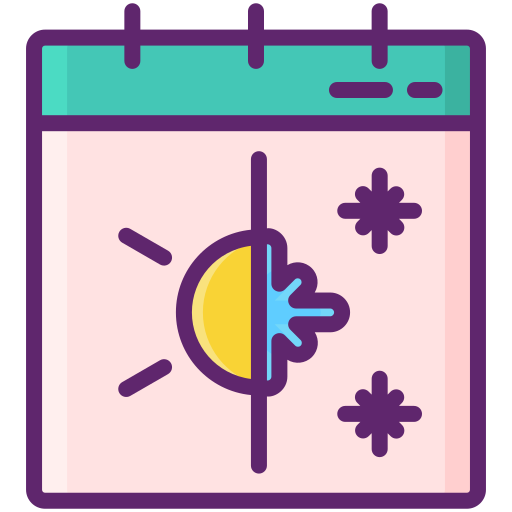 kalender Flaticons Lineal Color icon