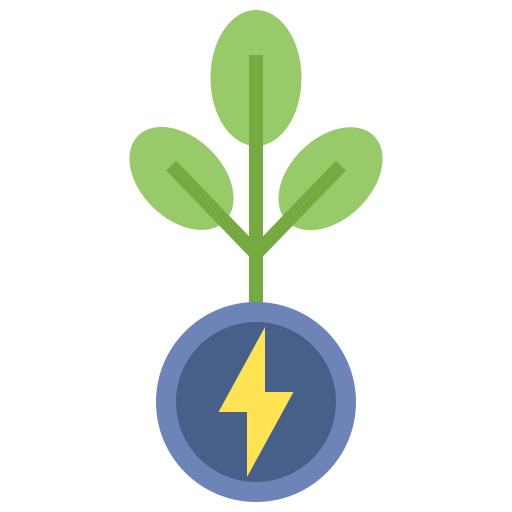 zielona energia Flaticons Flat ikona