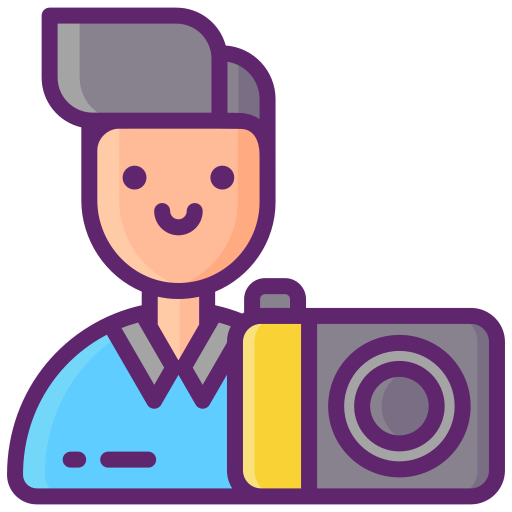 fotograf Flaticons Lineal Color ikona