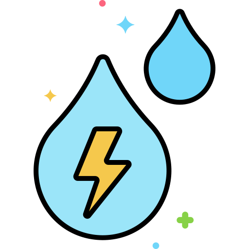 Water energy Flaticons Lineal Color icon