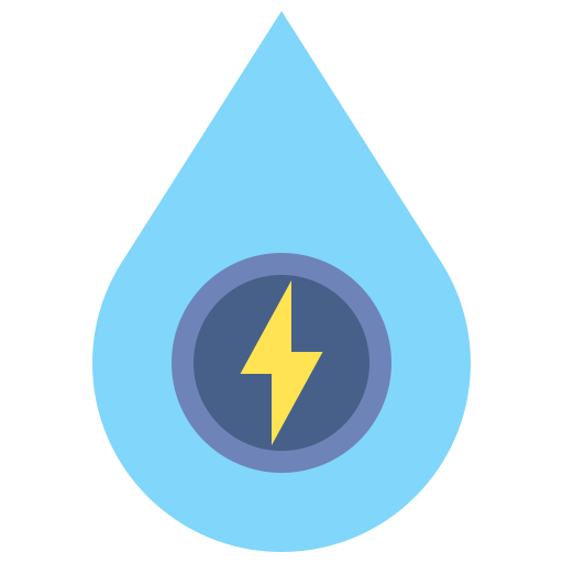 energía del agua Flaticons Flat icono