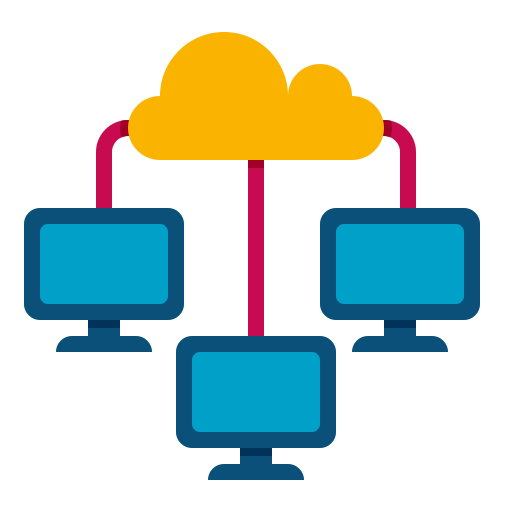 cloud computing Flaticons Flat icona