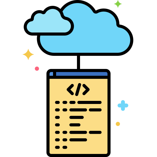 cloud computing Flaticons Lineal Color Icône