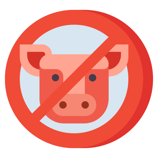 kein schweinefleisch Flaticons Flat icon