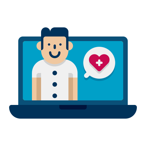 Online counseling Flaticons Flat icon