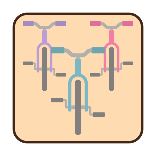 fietsen Flaticons Lineal Color icoon