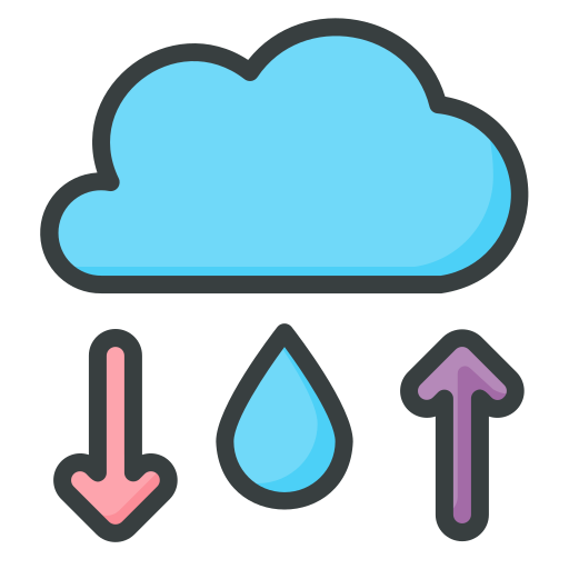 水循環 Generic Outline Color icon