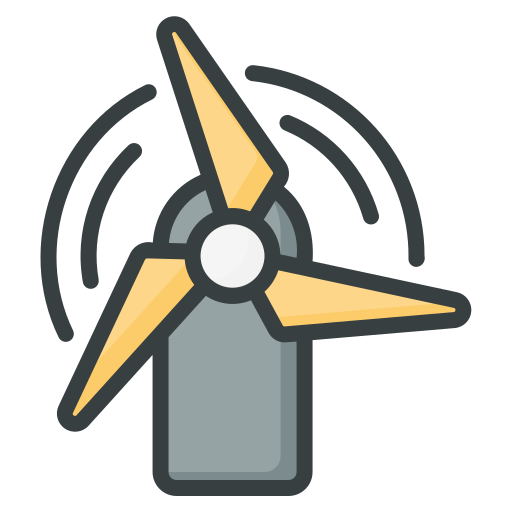 windkraftanlage Generic Outline Color icon