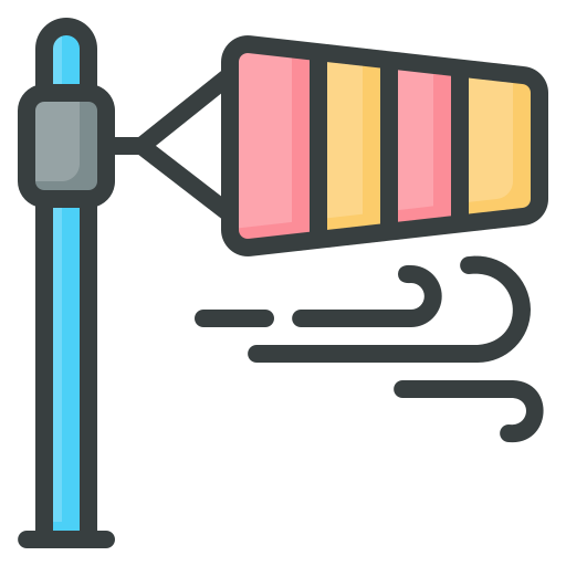 windsock Generic Outline Color icon