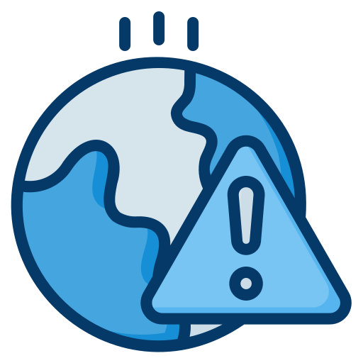지구 온난화 Generic Blue icon