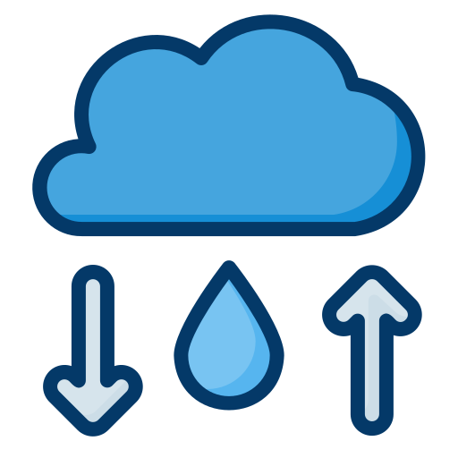ciclo dell'acqua Generic Blue icona