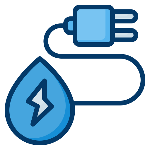 Water energy Generic Blue icon