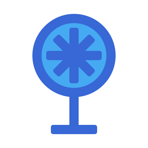부채 Generic Blue icon