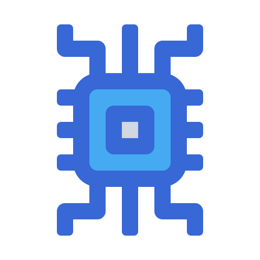 마이크로 칩 Generic Blue icon